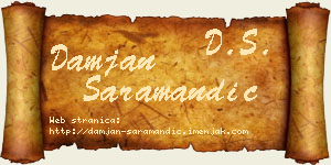 Damjan Saramandić vizit kartica